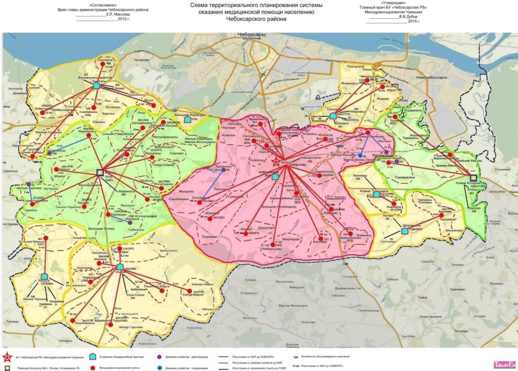 Карта местности чебоксарского района