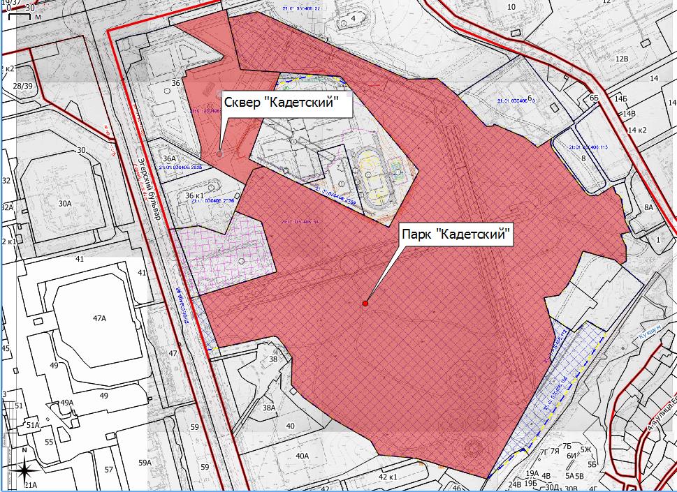 Площадь парка равна. Присвоенная территория. Карта кадетского парка. Карта присвоенных территорий. Кадетский сквер Чебоксары Кочетова.